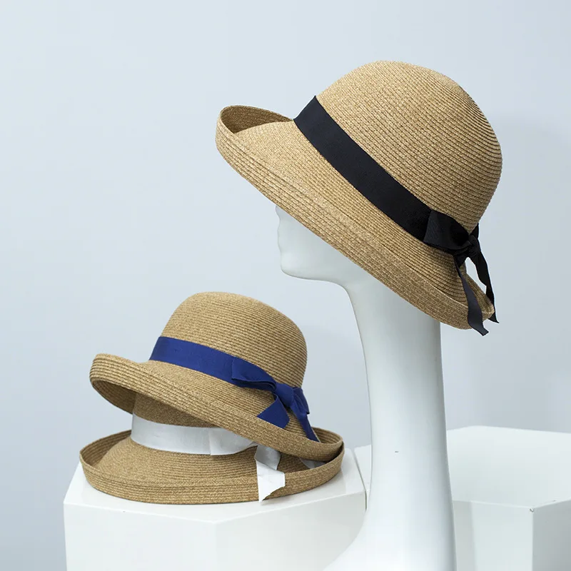 chapeau-bob-en-paille-style-hepburn-a-bord-boucle-pour-femme-chapeau-de-plage-pliable-anti-uv-pour-l'Ete-vente-directe-usine
