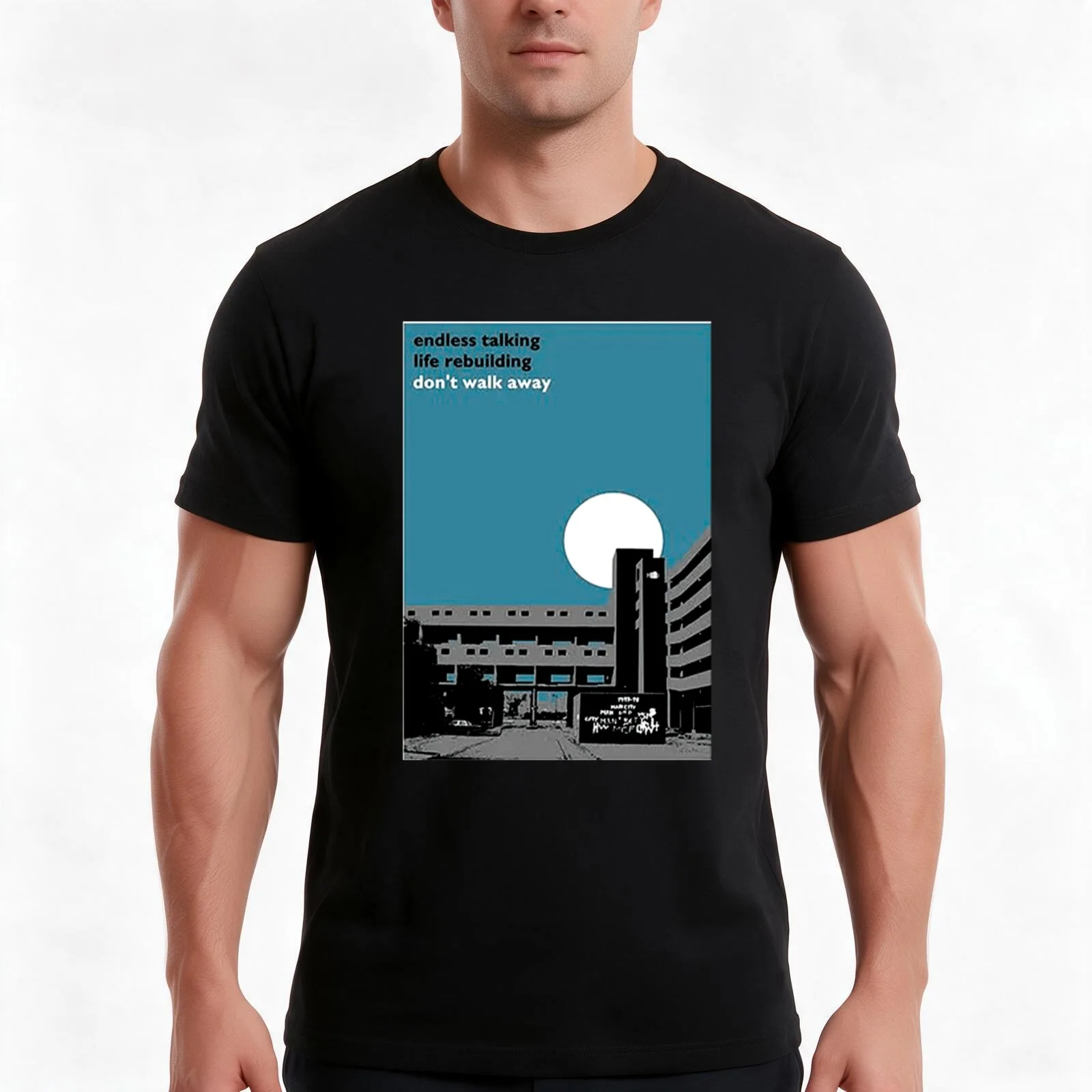 Atmosphere Joy Division T-Shirt, Summer Casual Cotton Tee, Oversized Streetwear Tops, Vintage Graphic Print, Unisex Men Women