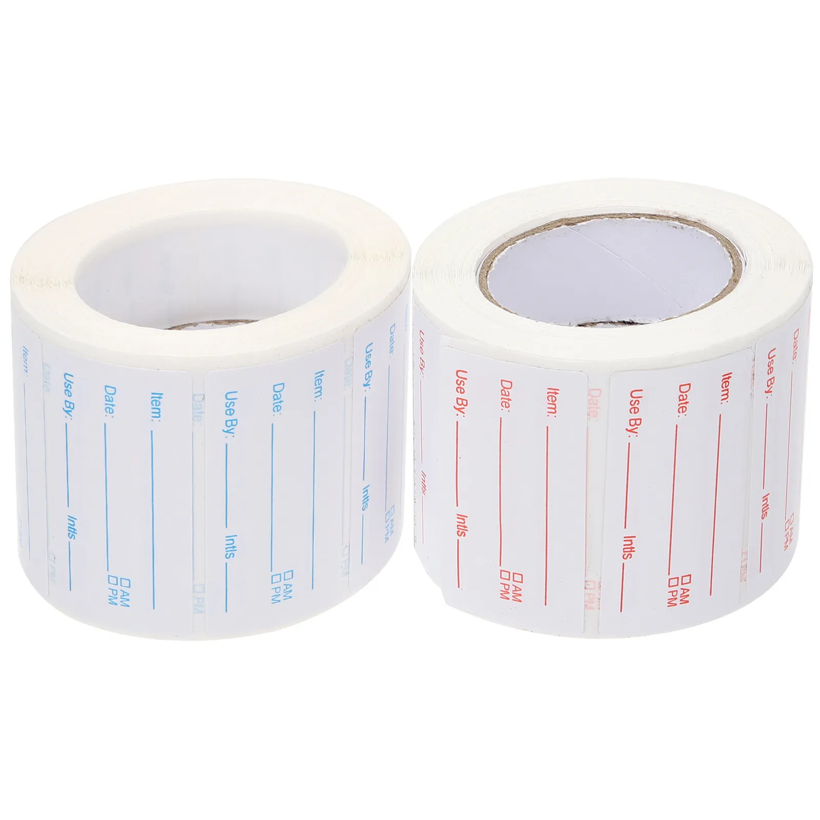 

2 Rolls Food Storage Label Stickers Removable Date Labels for Containers Kitchen Jars Bottles Freezer Refrigerator Organization