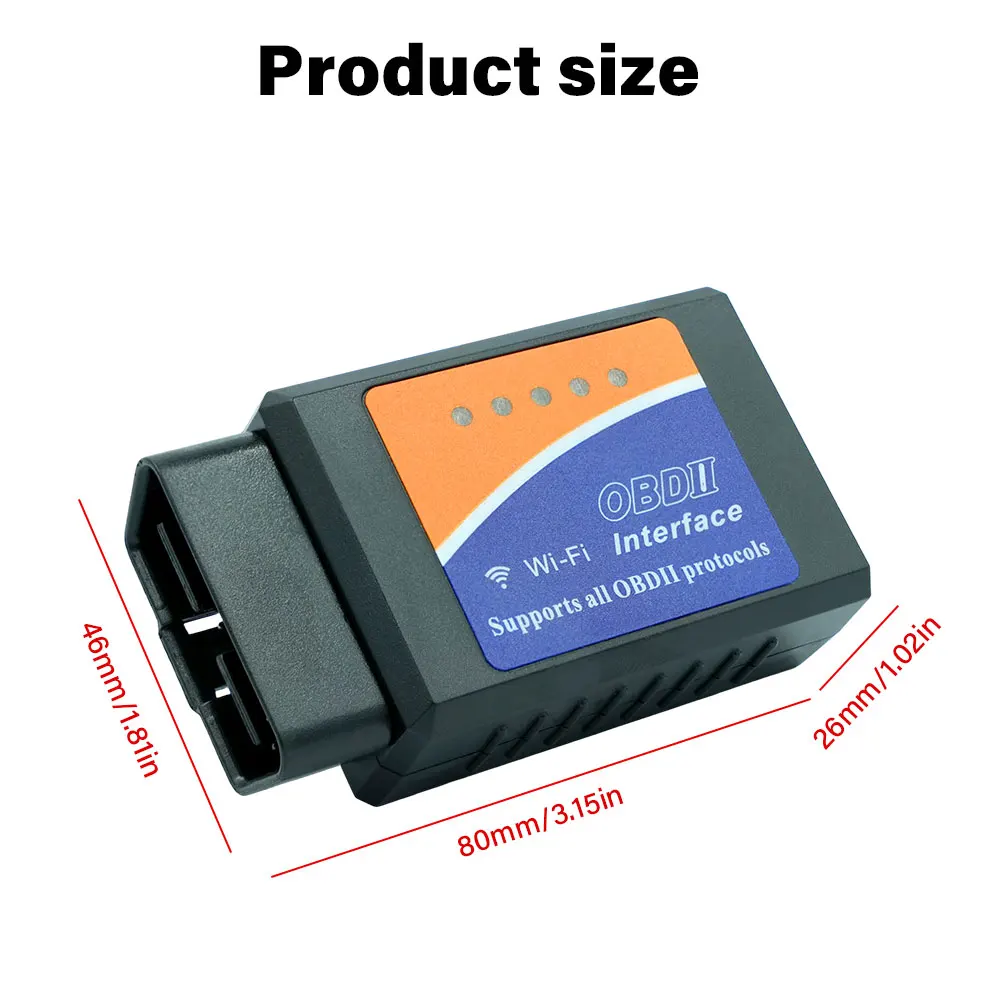 Picture 7: Portable ELM327 V2.1 OBD2 Scanner Bluetooth Car Diagnostic Tool For Android /IOS Code Reader Automotive Fault Detector