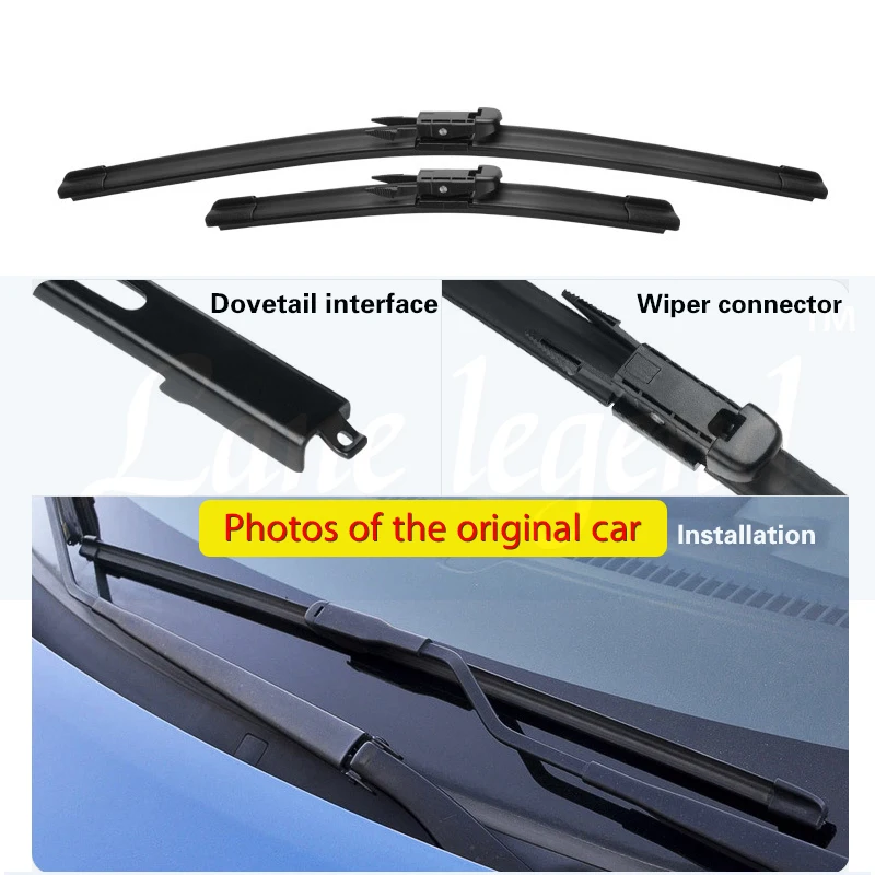 Wiper Front Wiper Blades For Alfa Romeo MiTo 2008-2017 2009 2010 2011 2012 2013 2014 Windshield Windscreen Front Window 26