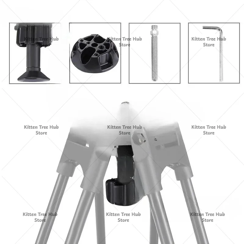 Camera tripod guide rail Slide rail Alloy hydraulic gimbal 75mm bowl mouth to flat mouth ball bowl base