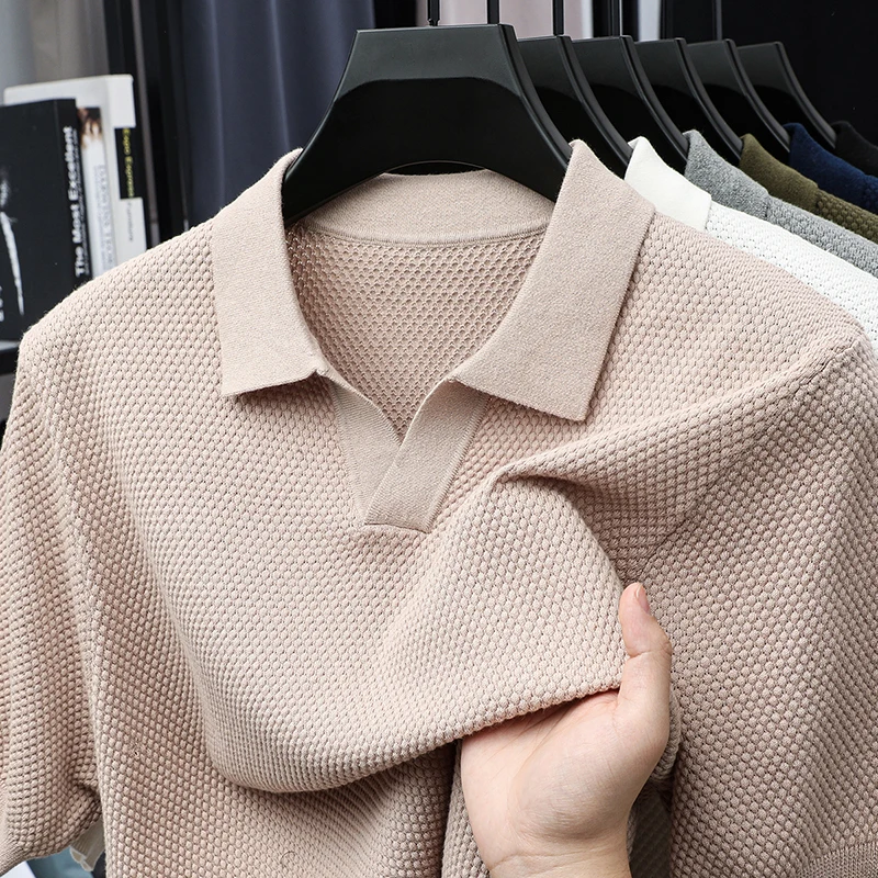 100 ผ้าฝ้ายแบรนด์ระดับไฮเอนด์ผ - Men'S Fashion V Neck T Shirts บทวิจารณ์และราคา