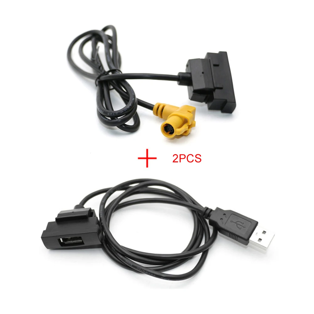 4 6 Pin Dual USB Car Radio RCD510 RNS315 Interface Cable Adapter for VW Skoda Octavia Android Multimedia Navigation