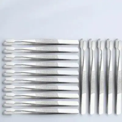 Pincettes à fausses en acier inoxydable, 15 pièces, outils artisanaux pour photos, collecteur de timbres, Extensions de cils, cadeaux