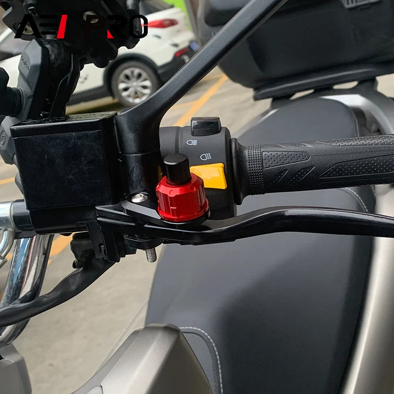 New Motorbike Handle Brake Lever Parking Auxiliary Lock For AK550 ak550 AK 550 Brake Parking Button Semi-automatic Lock Switch