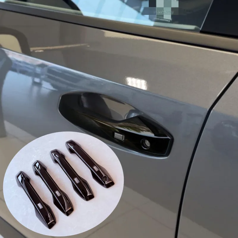For 2025 2026 Patrol Armada Y63 Accessories LHD Door Handle Cover Trim Door Handles Sticker Decoration Car ABS Black Styling