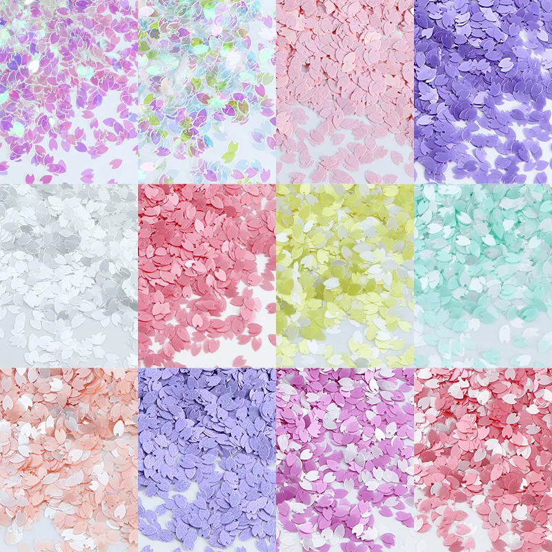 10g Flower Petals Nail Art Glitter Sequins Set Manicure Cherry Blossoms Jewelry Paillettes Or DIY Filling Making Crafts Parts