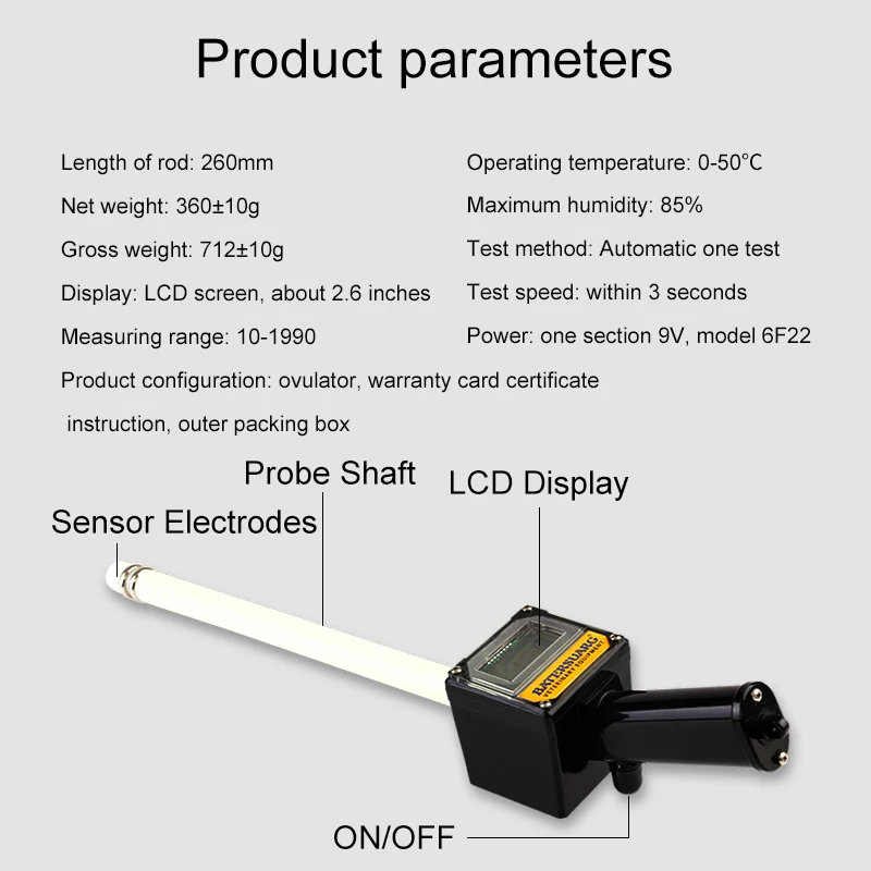 Display Screen Ovulation Detector for Sheep Pregnancy test Livestock Equipment Veterinary Rapid test