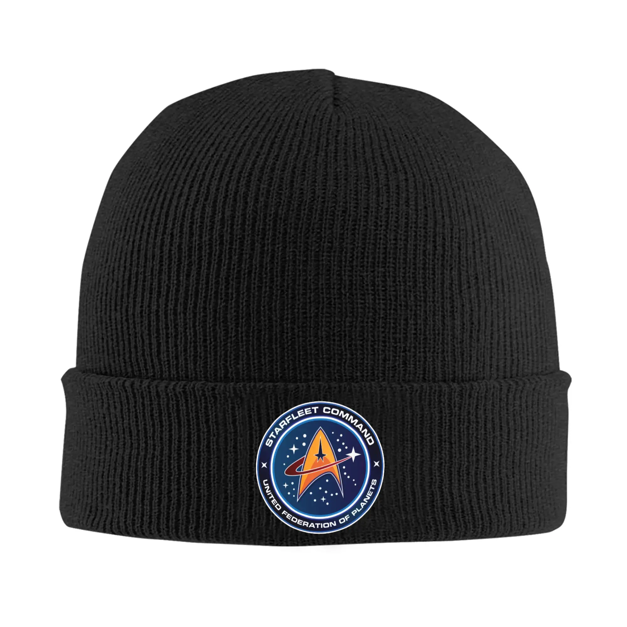 Custom Star Film T-Treked Bonnet Hats  Street Knit Hat For Men Women Warm Winter Science Fiction TV Series Skullies Beanies Caps
