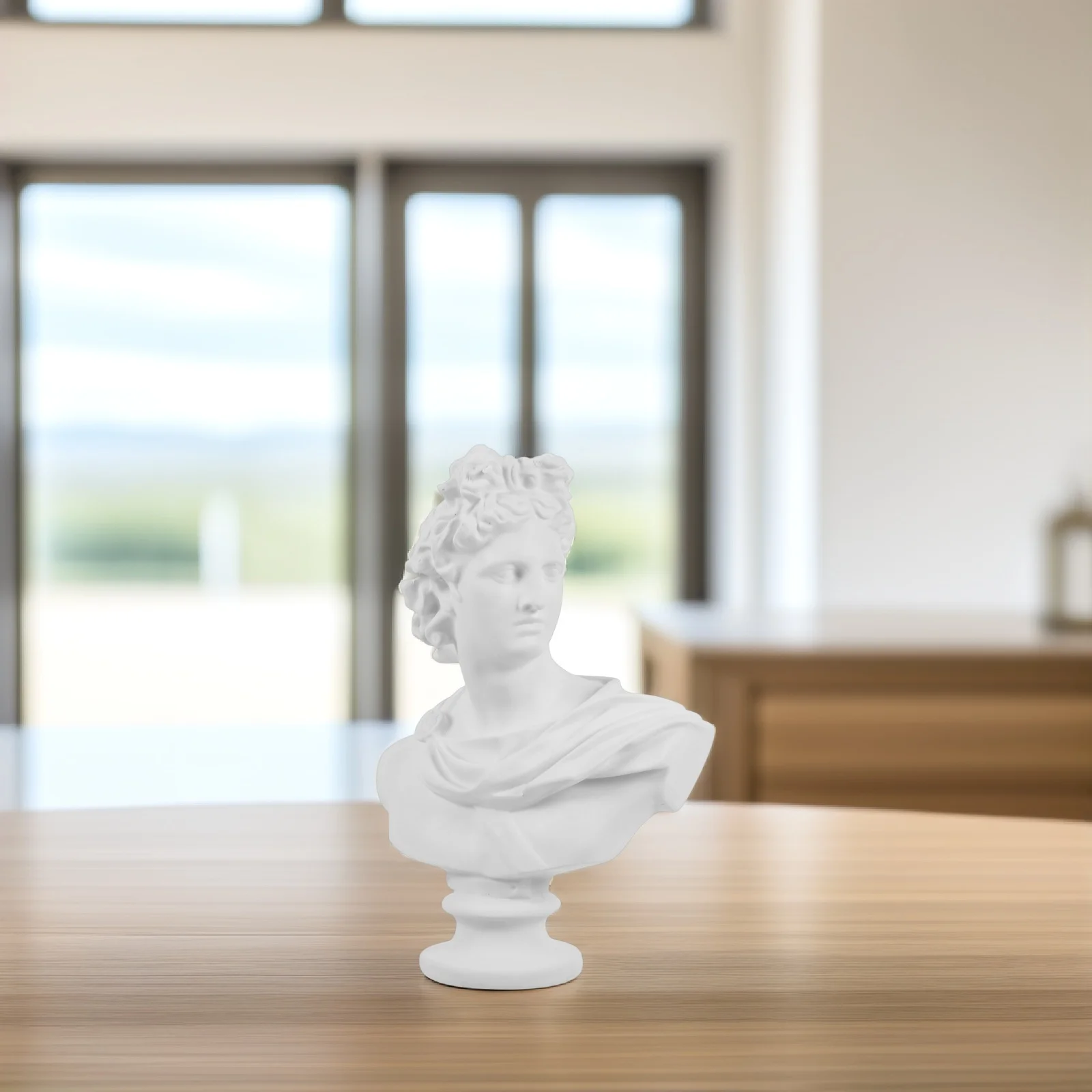 

Художественный цветочный горшок, скульптура, белый креативный кашпо, настольный держатель для сочных растений, украшение стола, ваза для домашнего офиса