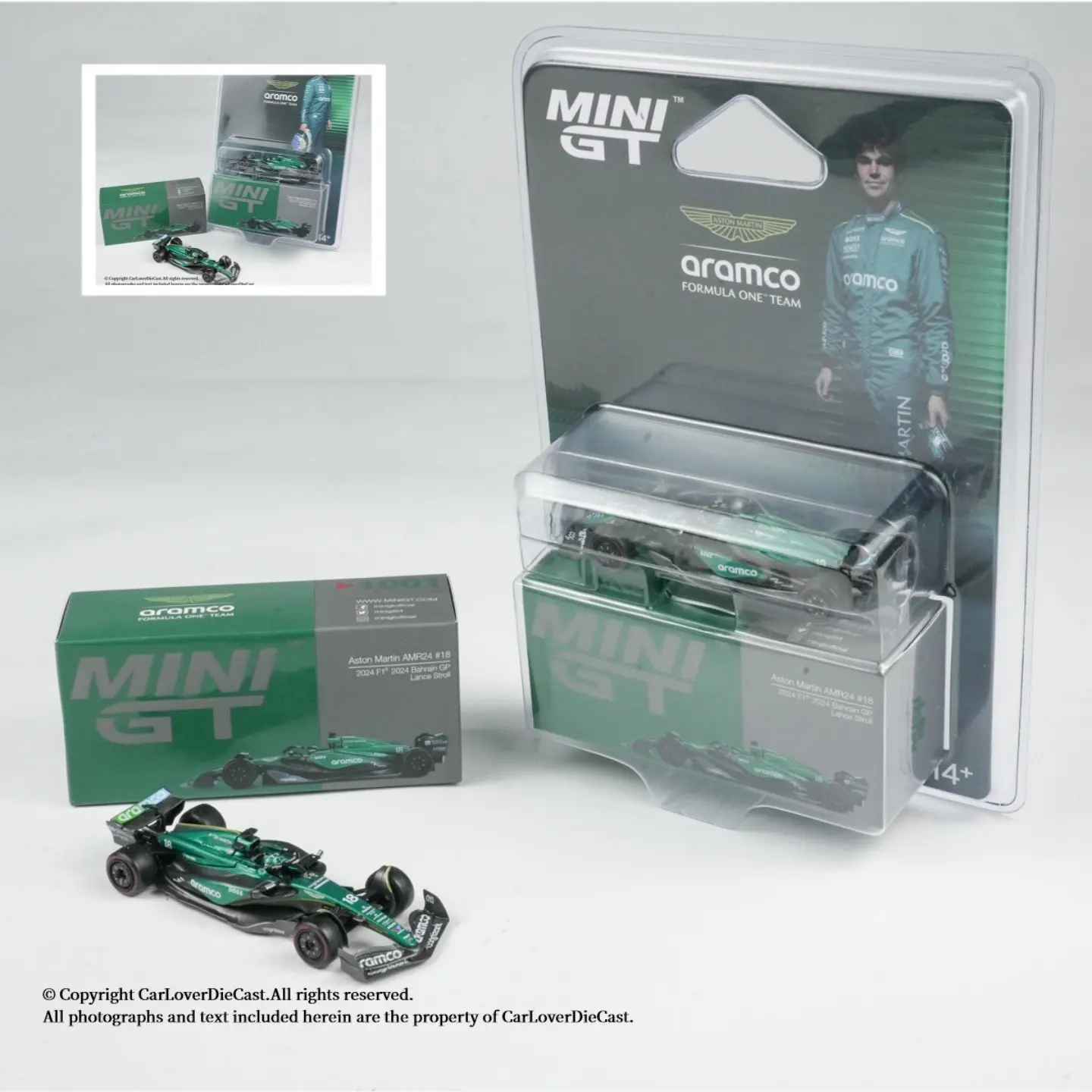 

MINIGT 1:64 Aston Martin AMR24 #14 Fernando Alonso 2024 MGT00999-CH Car Alloy Toys Diecast Metal Model for Children