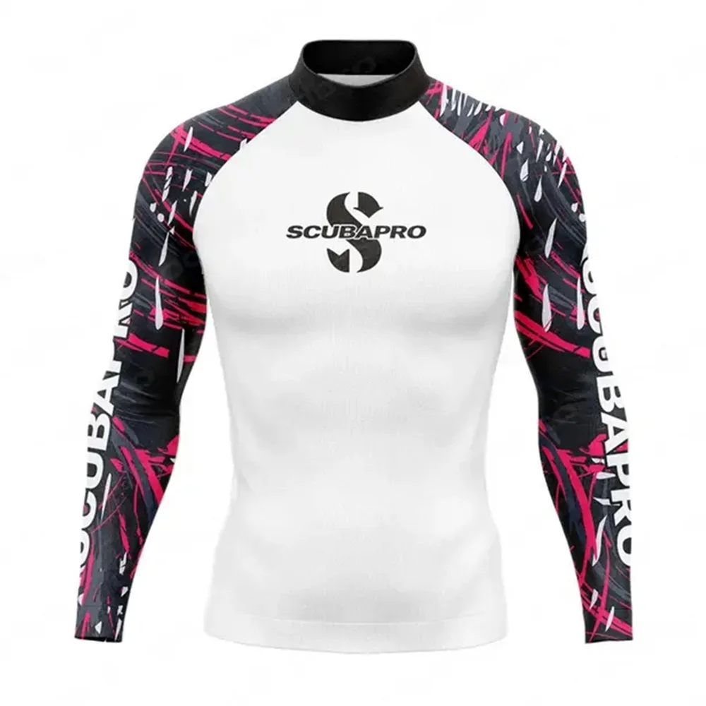scubapro-メンズuvプロテクションラッシュガード：長袖スイムtシャツ-サーフィン用トップス＆ダイビングギア（ウォータースポーツ用）