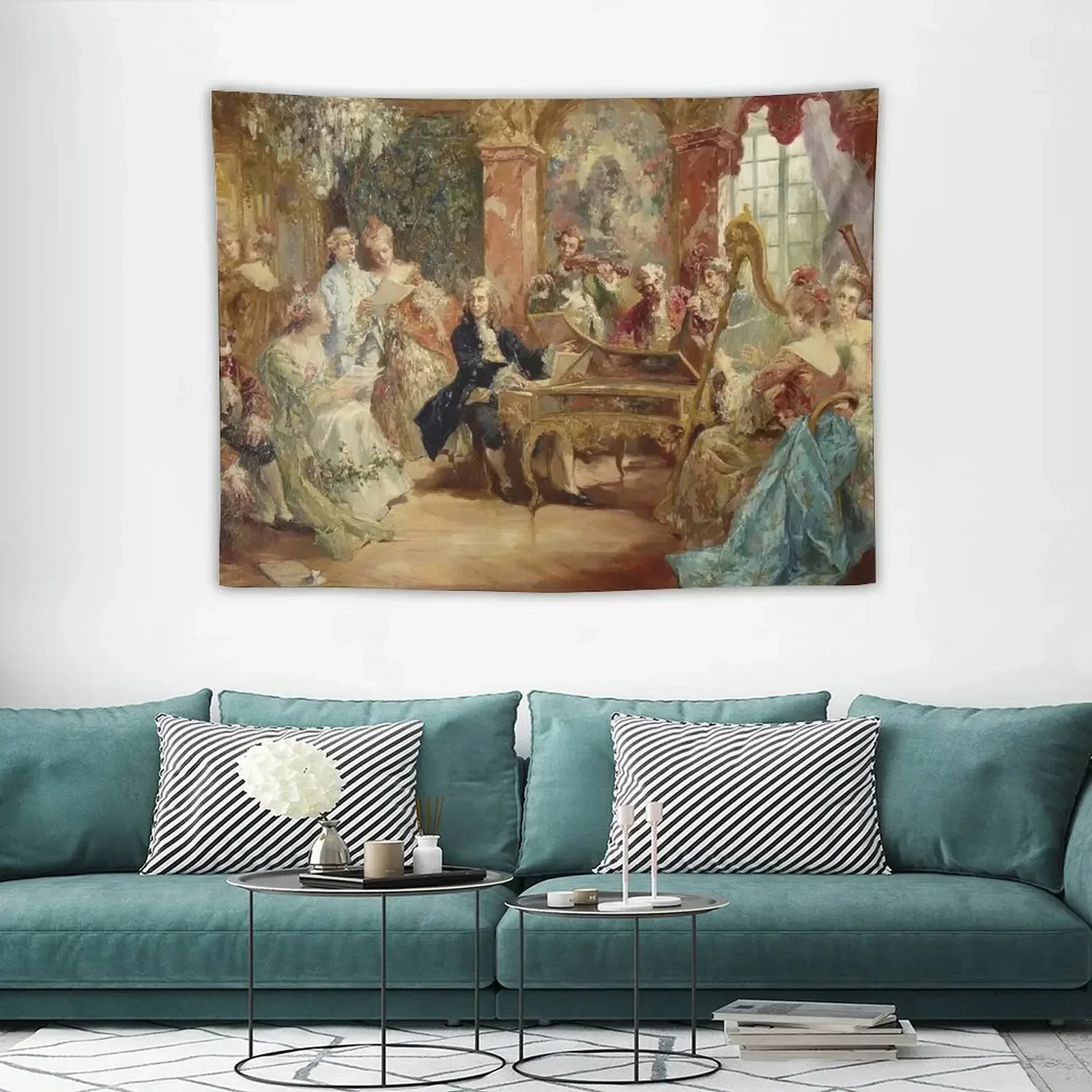 

17th Century Musical Soiree Tapestry Luxury Living Room Decoration Home Decorations Room Design Tapestry
