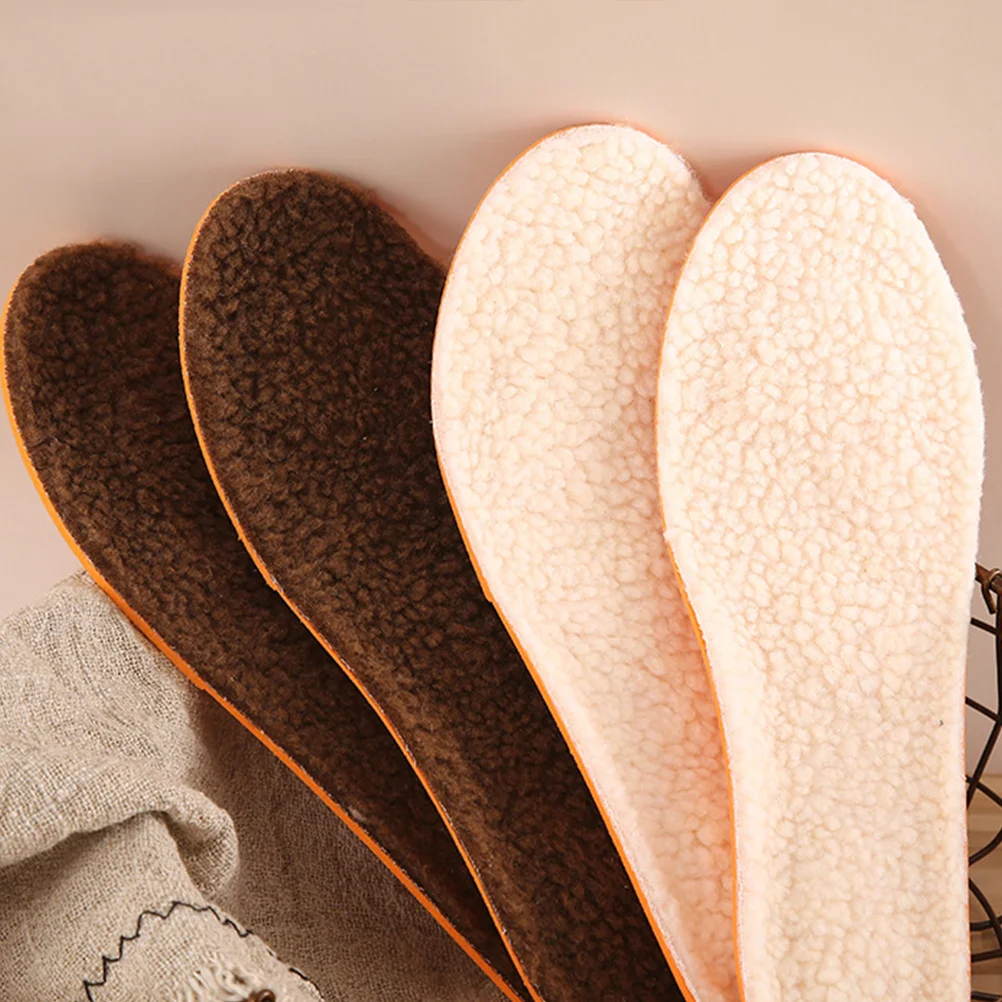 1 pçs palmilhas quentes 37-39 almofadas de sapato grosso inverno almofadas de cuidados com os pés sweatproof anti-odor palmilhas esportivas ferramenta de cuidados com os pés