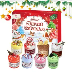 Christmas Slime Countdown Calendar Kids Toys Christmas Countdown 2024 Toy Advent Calendars Festive Toy Countdown Calendar Box 24