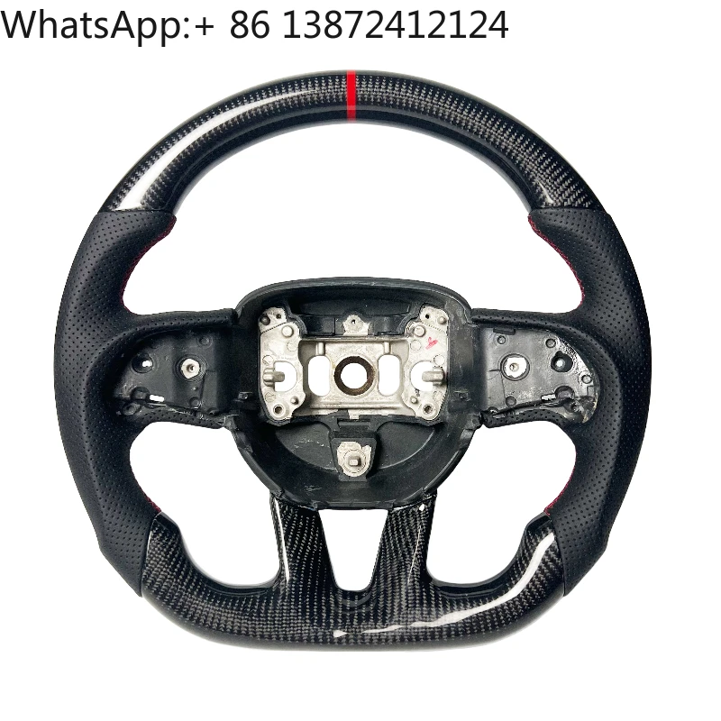 

Factory Wholesale Lowest Price Real Carbon Fiber Steering Wheel for Dodge Charger Challenger Hellcat Charger Challenger Srt RT