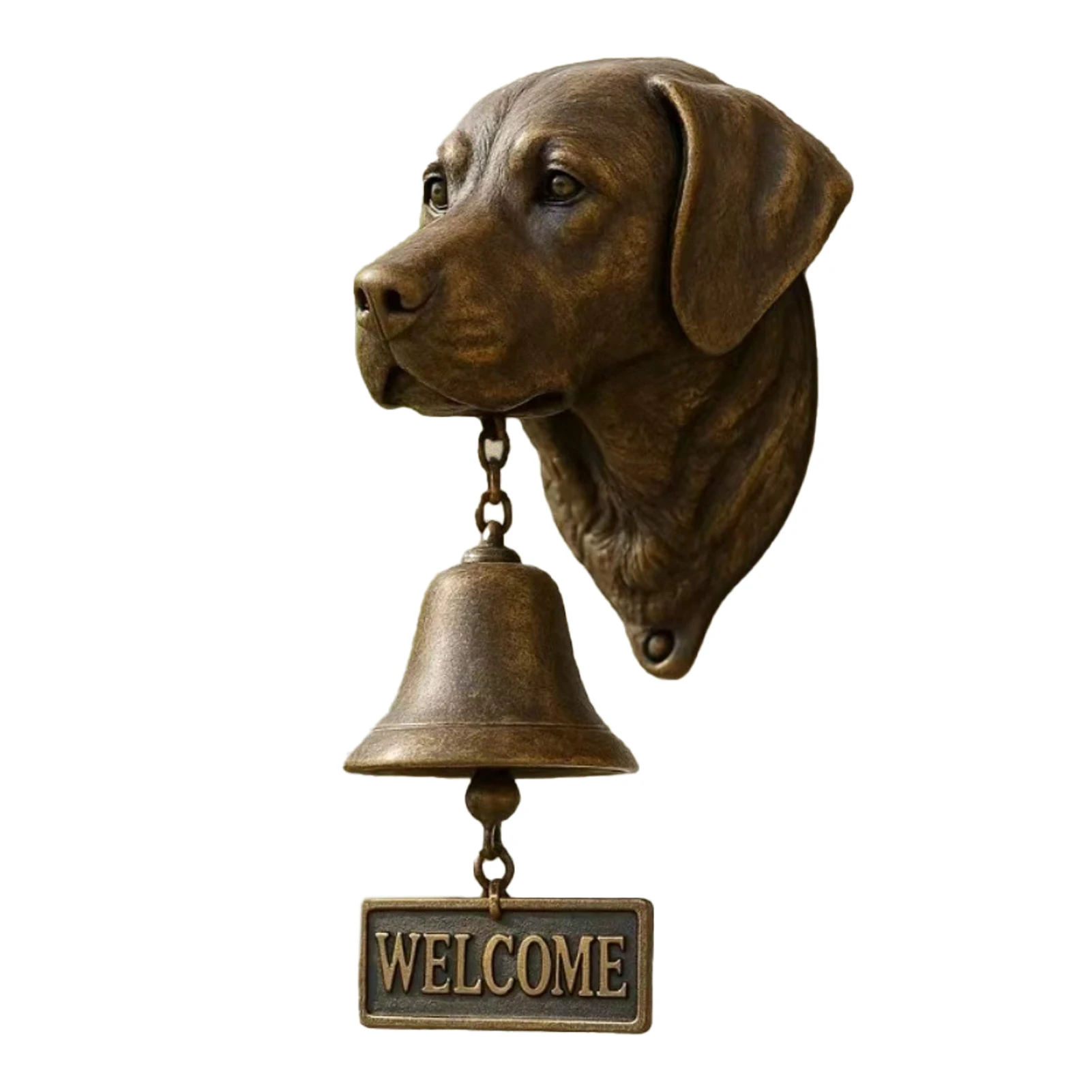 Retro Animal Welcome Doberman Inu Welcome Bell Mounted Pet Welcome Doorbell Charming Entrance Ren Material Home