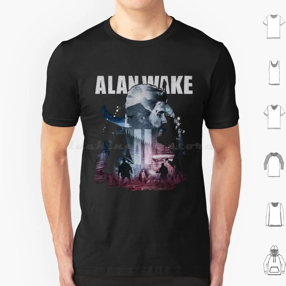 Alan Wake T Shirt Big Size 100% Cotton Alan Wake Horror Remedy Gaming Alan Wake Game Video Game Games Alan Wake 2 Alan Wake Ii