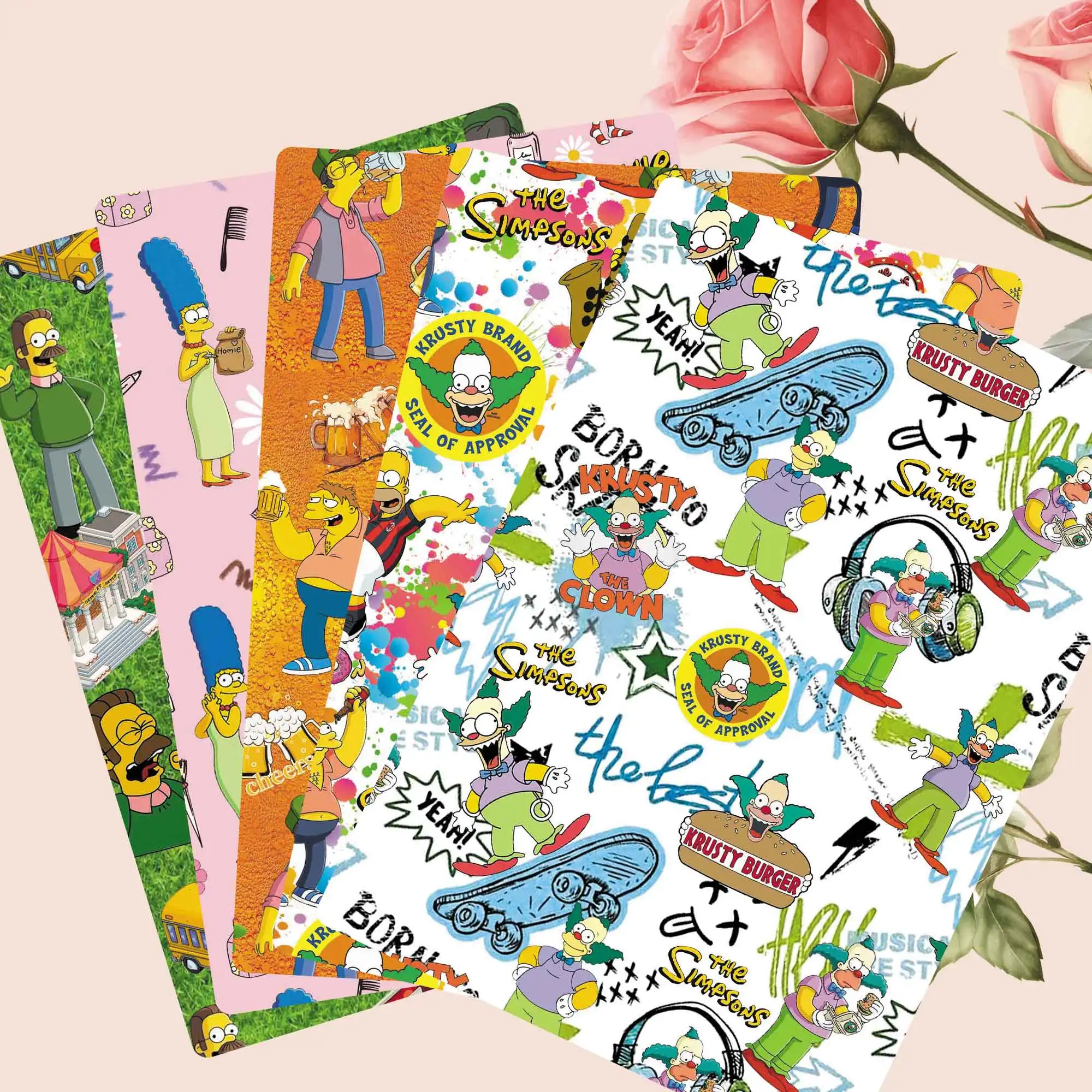 

Cartoon THE SIMPSONS Polyester/100Cotton/satin 140x50CM Cartoon printed fabric Patchwork Tissue Kid Sewing Doll Curtain15611