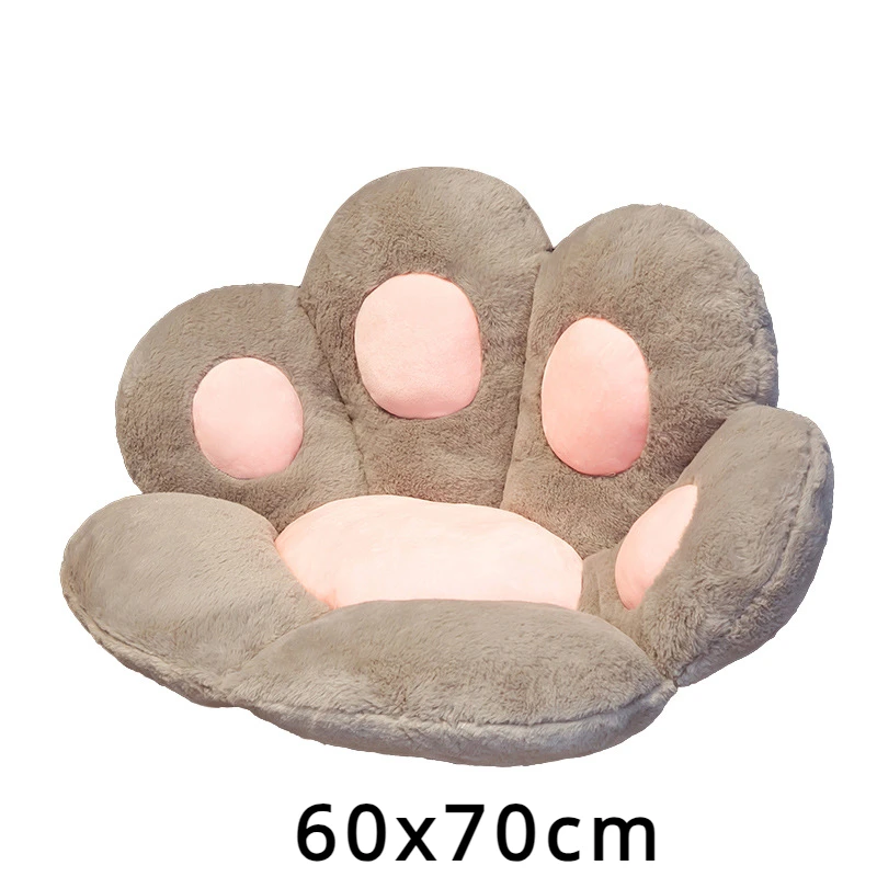 70cm INS Cute Cat Paw Cushion Plush Filling Soft Pillow Heart Shaped Tatami Sofa Cushion Kawaii Birthday Gift Home Decoration view 6