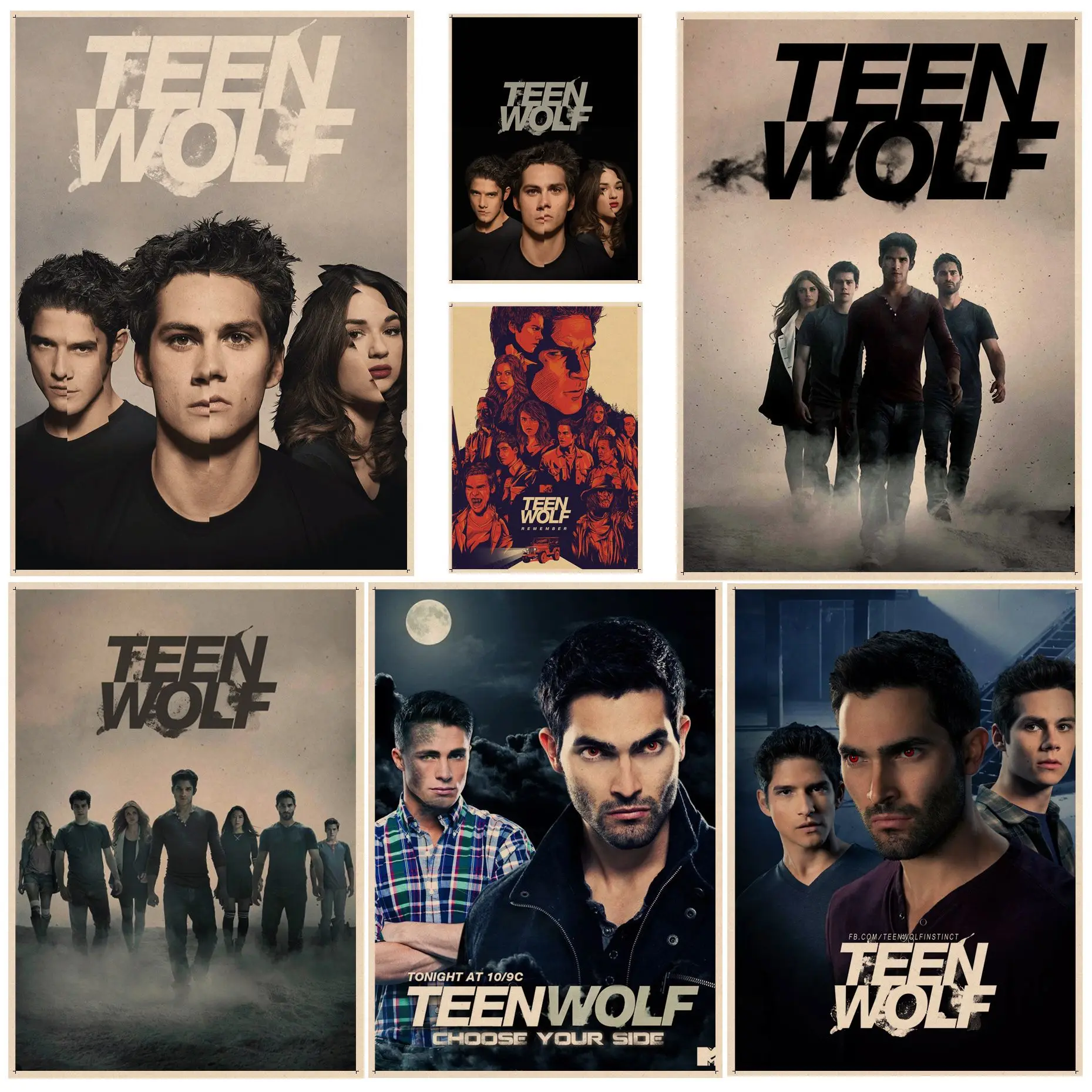 

Teen Wolf Movie DIY poster Kraft Paper Sticker DIY Room Bar Cafe Aesthetic Art Wall Painting