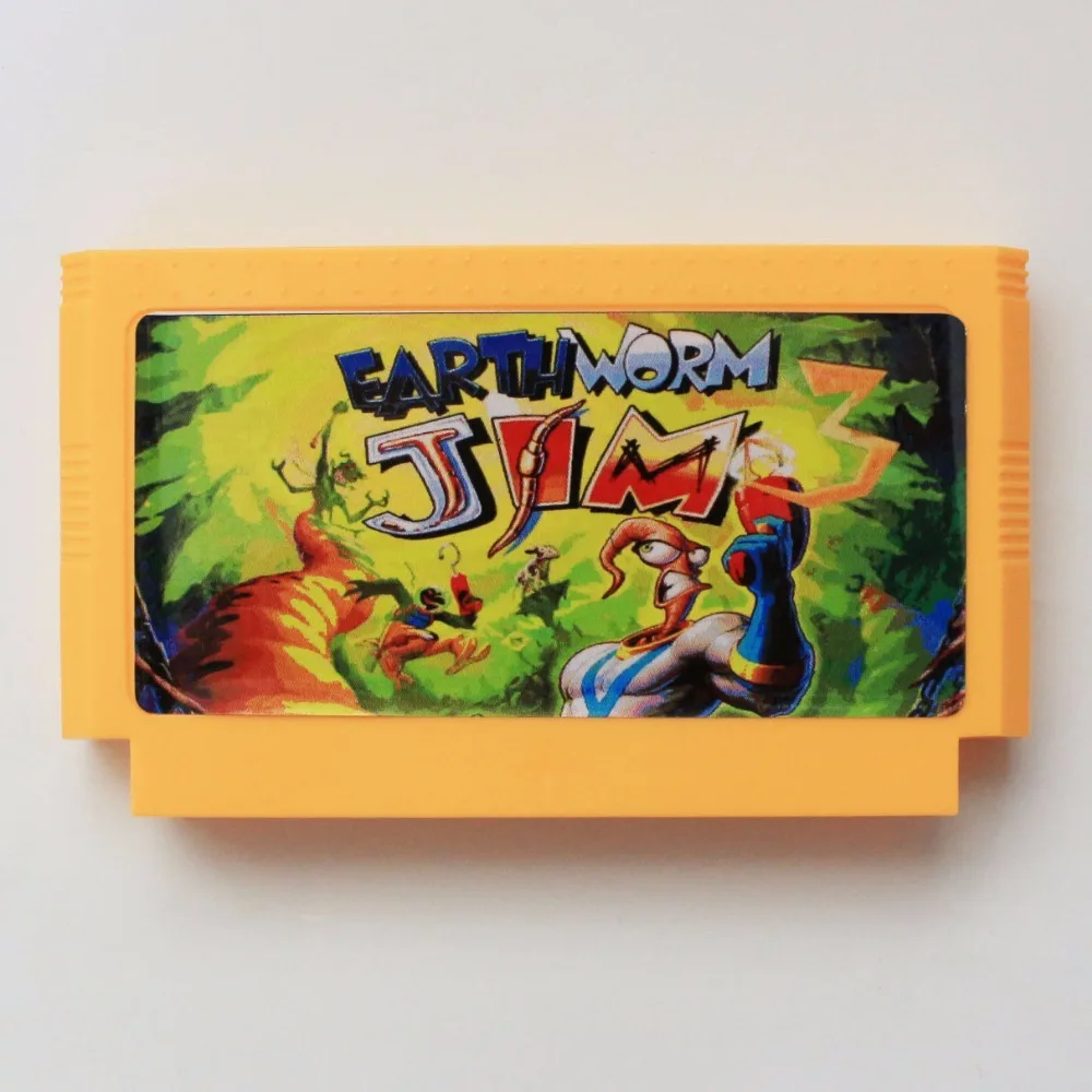 New Arrival Earthworm Jim 3 High Quality 8 Bit 60 Pins Game Cartridge Region Free