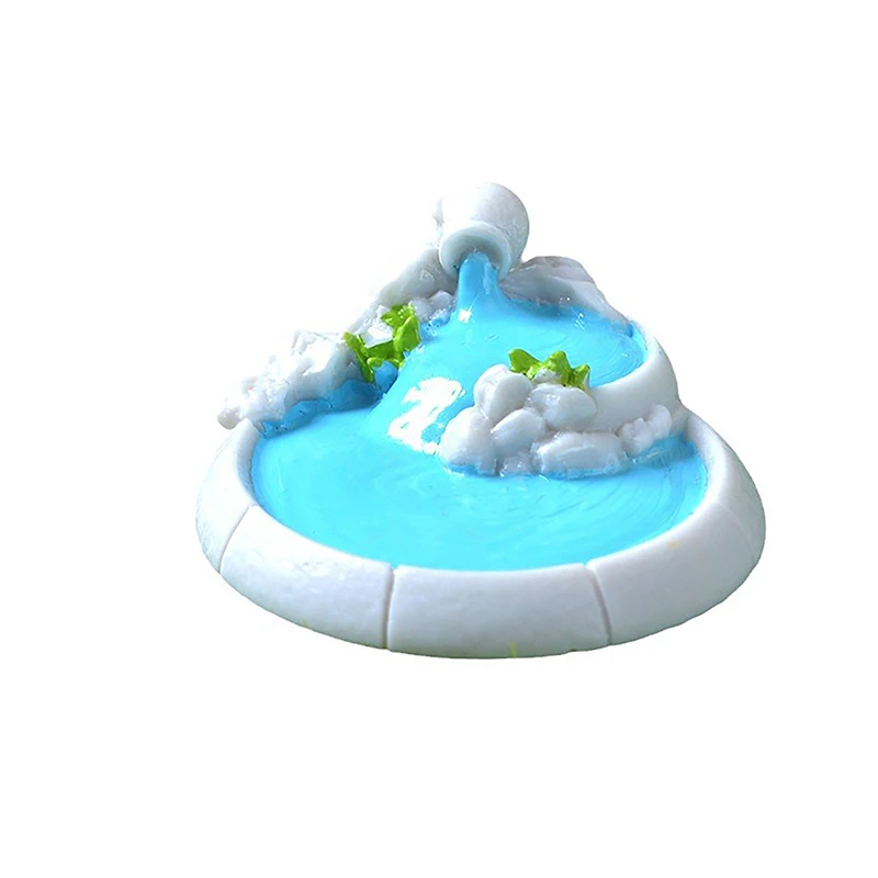 Simulated Architectural Rockery Stone Bench Resin Crafts Ornaments Miniature Landscape Ornament Home Desktop Decor