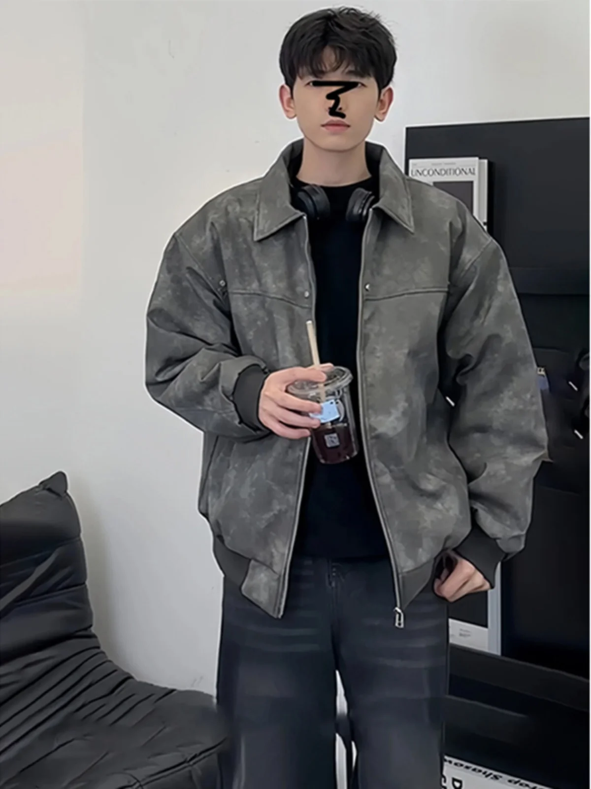 

Cleanfit Leather Jaet Мужской весенний пилот Jaet ort Американский ретро Гуанчжоу Бейсбол orm Модный бренд Youth Faion