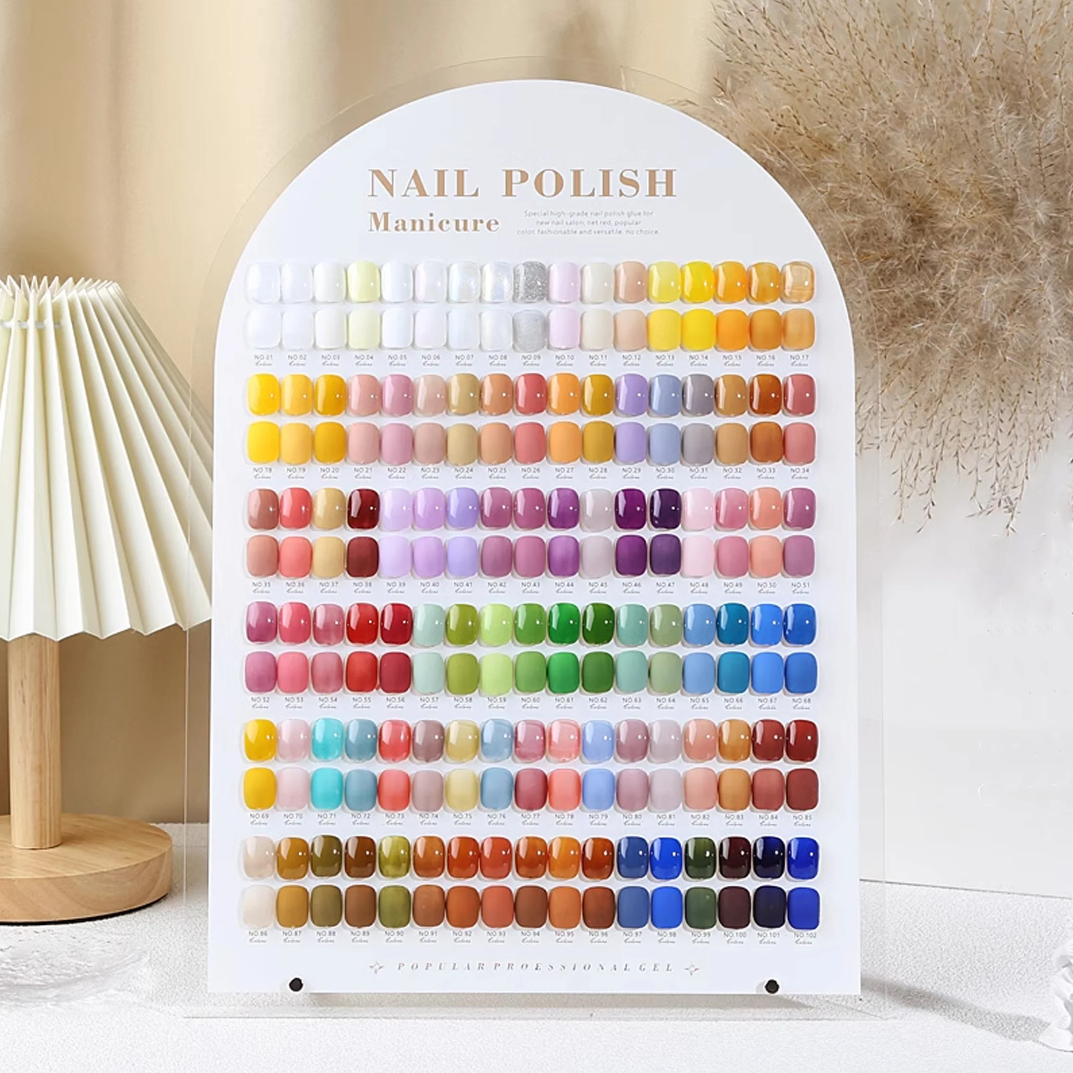 Plaque à ongles à motif de Nail Art, Style court japonais, forme carrée, numéro unique, ovale, fabrication d'échantillons, affichage de Palette de couleurs