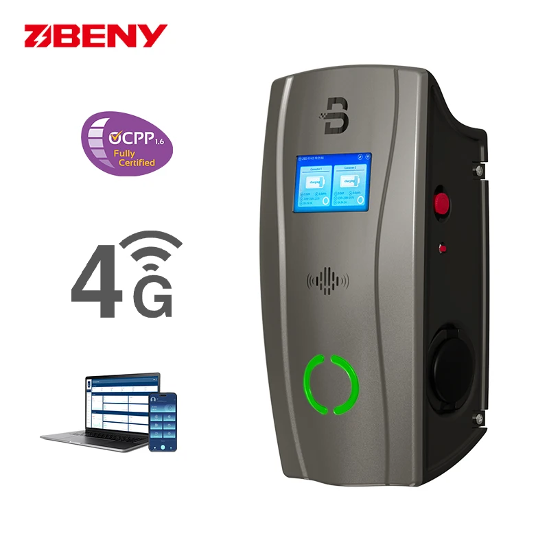 BENY Dual Type 2 22kw Electric Vehicle Charging Wallbox Wallbox Wall Car Charger 22kw