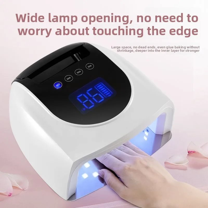 Wireless manicure lamp, power storage model, professional-grade night market stall, high-power quick-drying, not black-handed