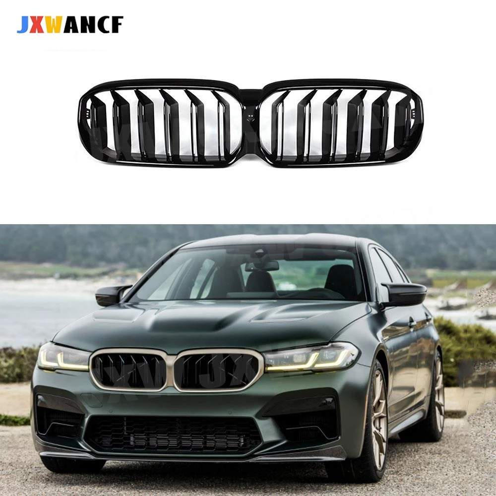 

JXWANCF ABS Replacement Facelift Front Bumper Grille Racing Grill For BMW 5 Series G30 G38 F90 M5 2020-2022 Car Front Grills