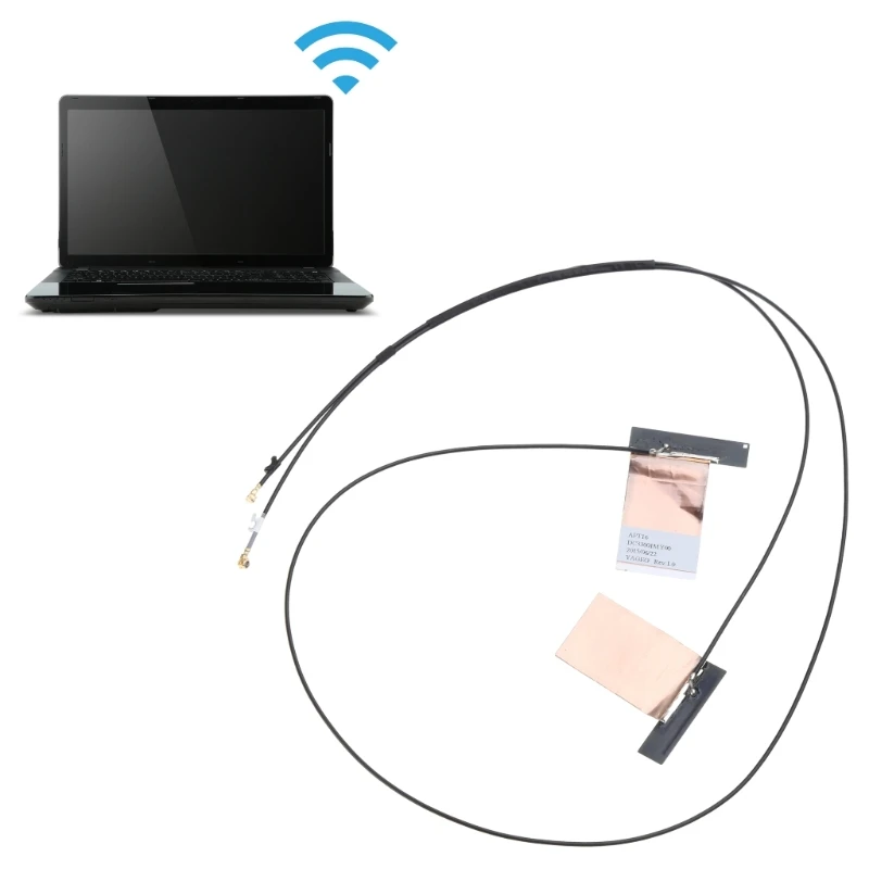 1 Pair Universal Laptop Mini PCI-E Wireless Wifi Internal Antenna for Wireless Bluetooth-compatible Card