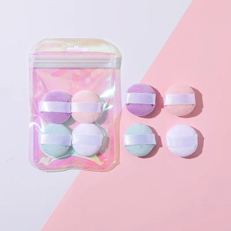 4/6 ชิ้น Mini ขนาดนิ้วมือพัฟชุด Professional เครื่องสําอางค์เบาะคอนซีลเลอร์ Foundation รายละเอียดแต่งหน้าฟองน้ําเครื่องมือความงาม