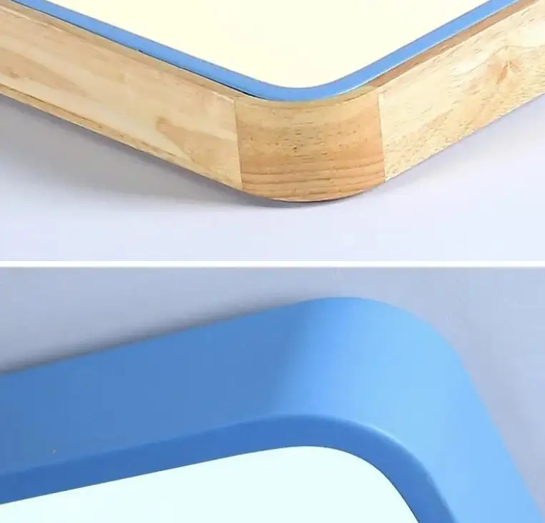 

Modern LED Ceiling Lights for Living Room Bedroom Led Ceiling Lamp Square Round Wooden Remote Dimmable Macaron Colors Lighting