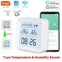 Tuya WIFI Smart Temperature Humidity Sensor Hygrometer Thermometer Backlight Support Alexa Google Assistant Smart Life