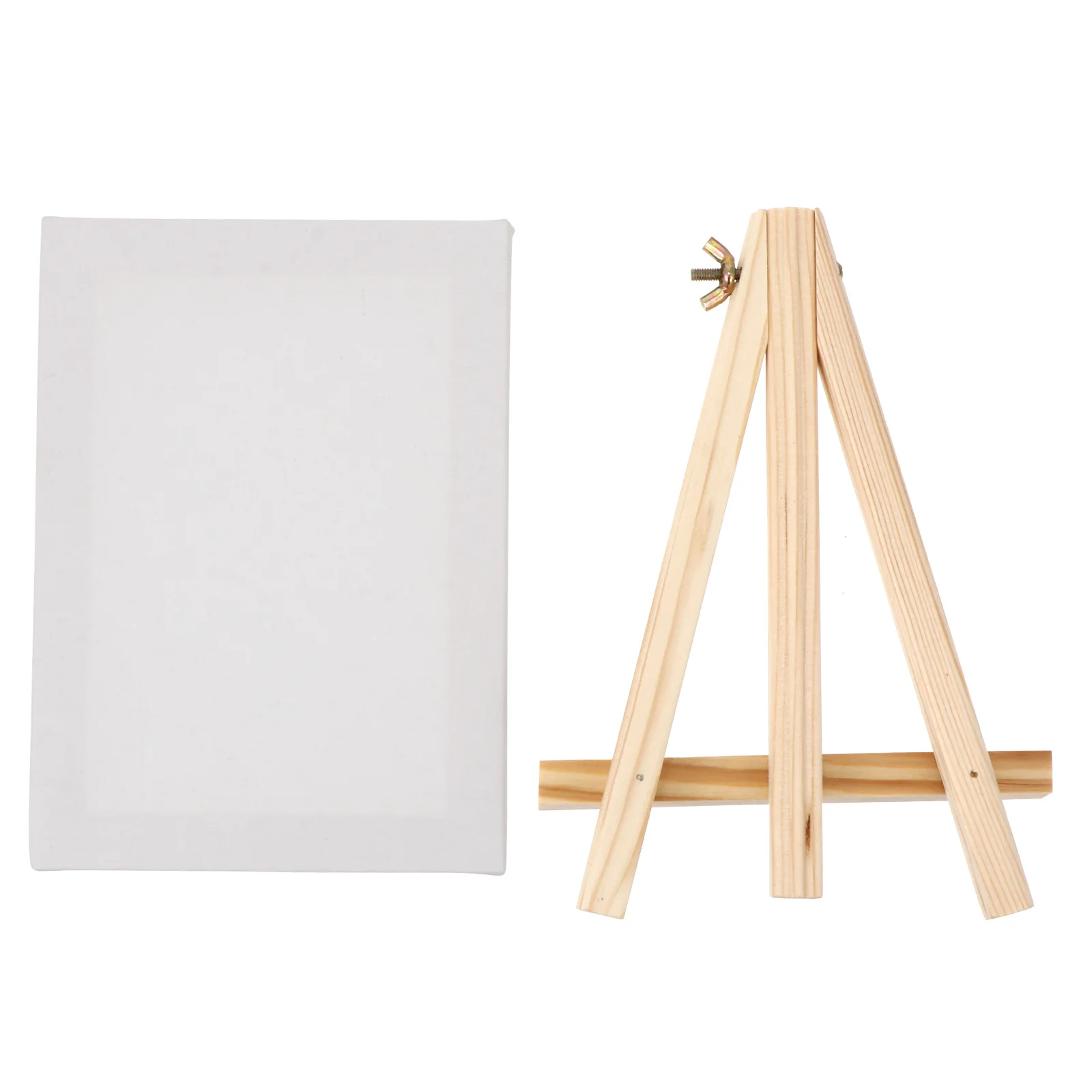 

1 Set Wood Mini Easel For Students Beginners Tabletop Display Rack Painting Triangle Easel Lightweight Portable Canvas