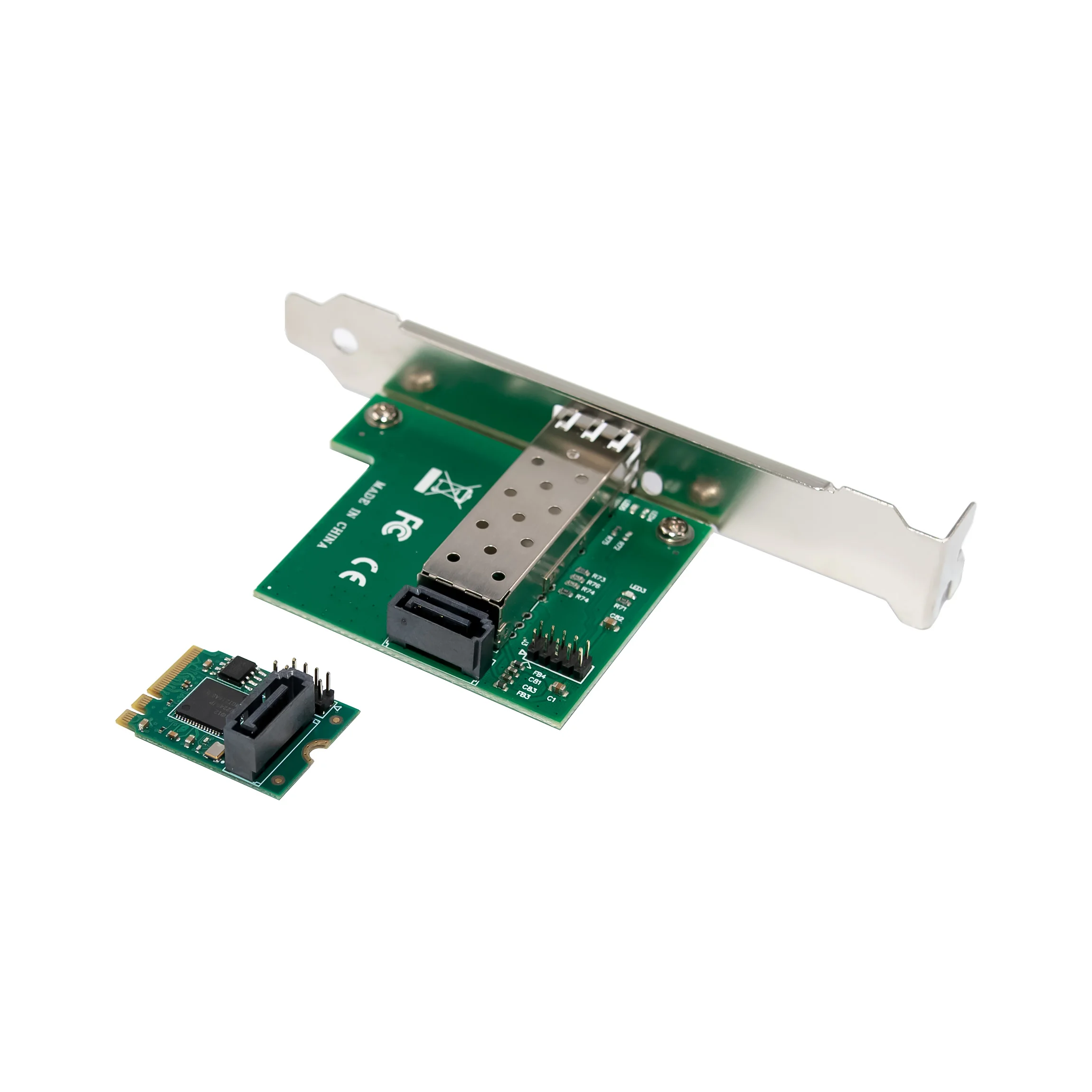 SUNWEIT ST7497 M.2 A+E Intel I210CS 1GbE SFP Fiber Industrial Network Interface Card (NIC) CE/FCC Certified Single Server