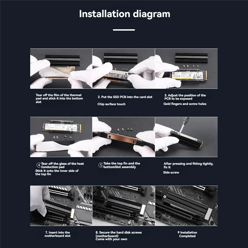 -AS58 M.2 SSD Cooling Cooler หม้อน้ํา M.2 NGFF NVME 2280 SSD ฮีทซิงค์สําหรับ PS5 Desktop PC ฮีทซิงค์