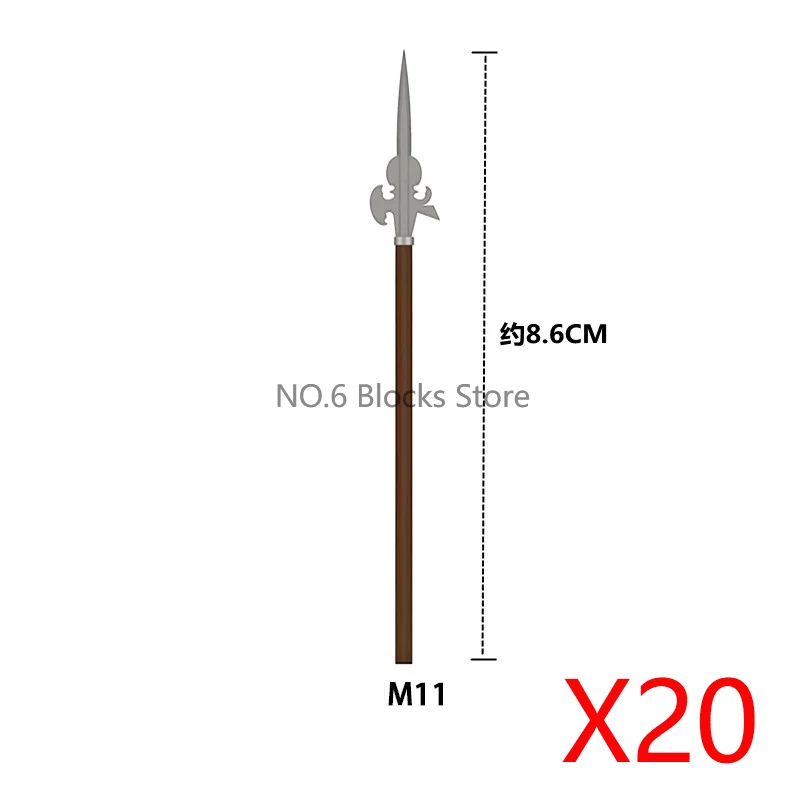 MOC Mittelalterliche Zubehörteile Bausteine Charakterteile Soldat Ritter Speer Axt Schwerter Helm Umhang Bogen Rüstung Bausteine Spielzeug S10