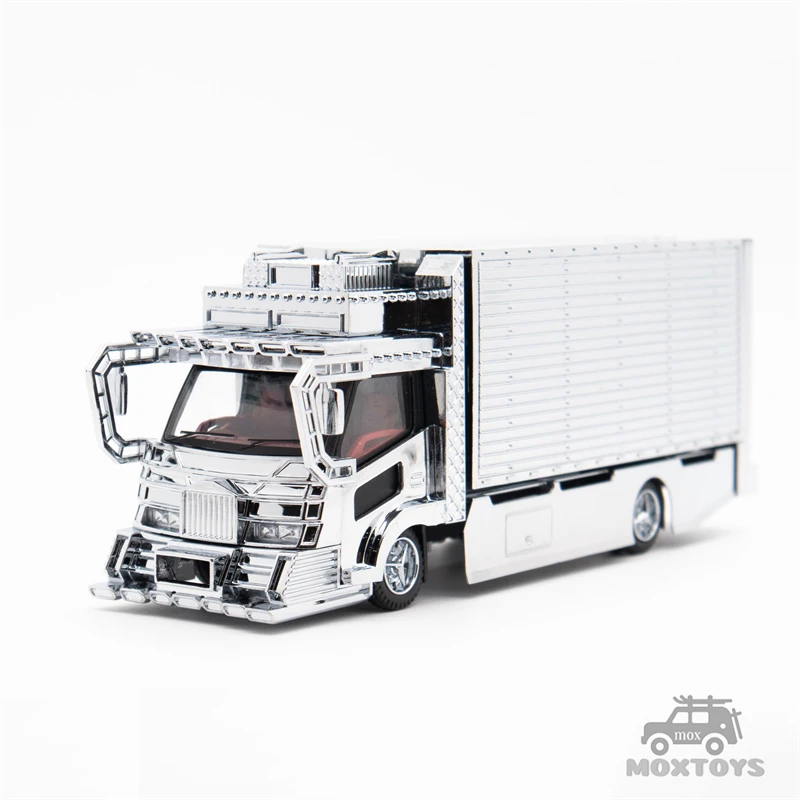 Micro Turbo 1:64 Dekotora Wing Custom / Flatbed Tow Truck electrosilvering limited999 Diecast Model Car