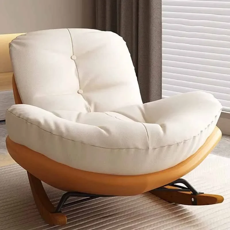 Luxury Modern Chairs Living Room Ergonomic Footrest Single Nordic Chair Rocking Bedroom Muebles De La Sala Home Decoraction