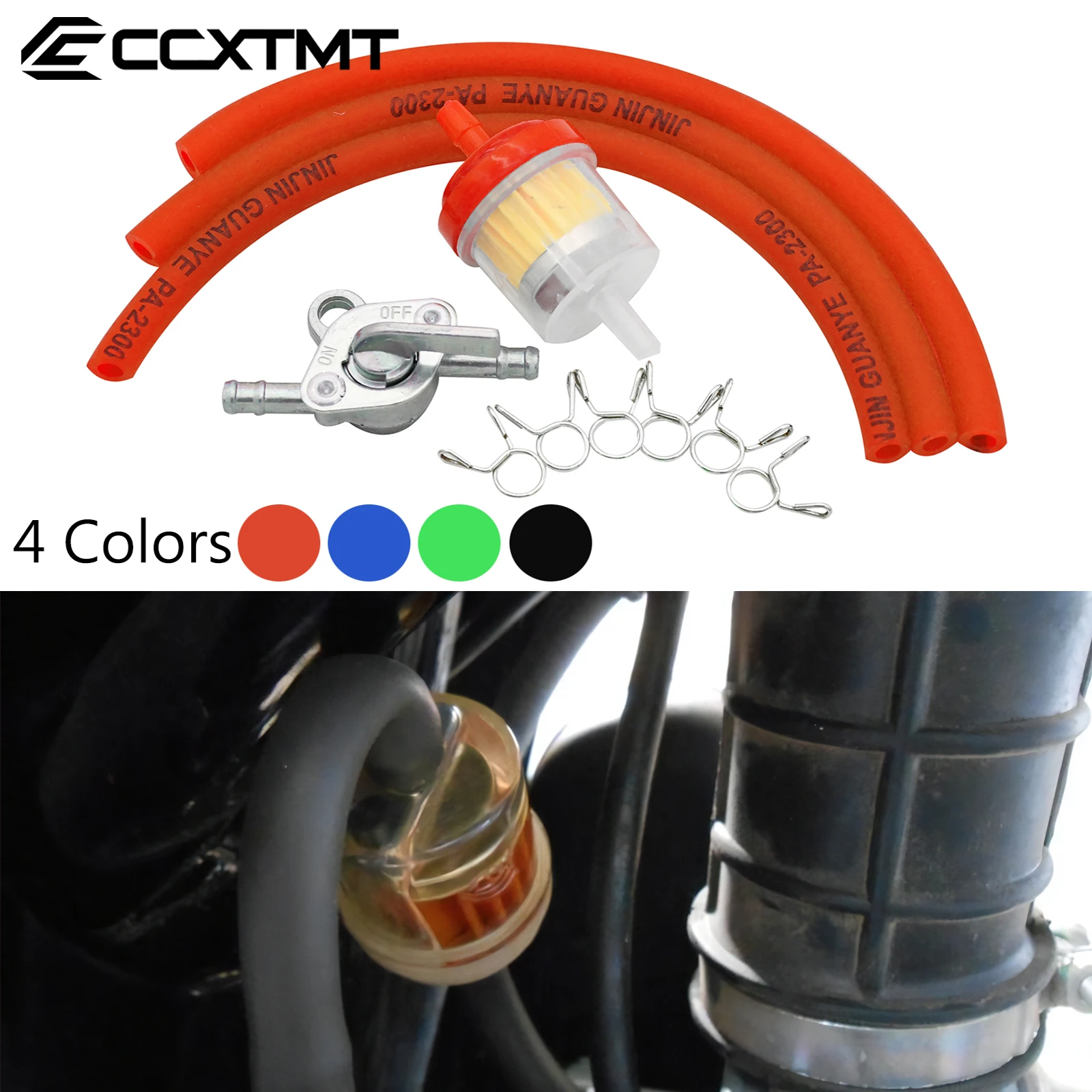 

6mm Fuel Hose Fuel Tap Gas Petrol Valve Fuel Tank Switch For Motorcycle Scooter ATV 50cc 65cc 80cc 85cc 110cc 125cc Universal