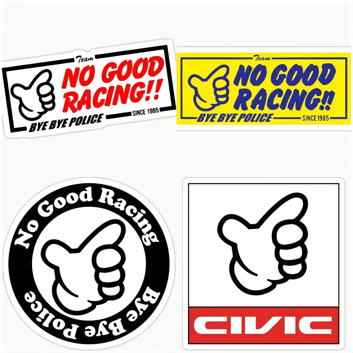 

No Good Kanjo Osaka Japanese Sticker Die Cut Vinyl Racing Car Stickers Waterproof Graphics Styling Decoration