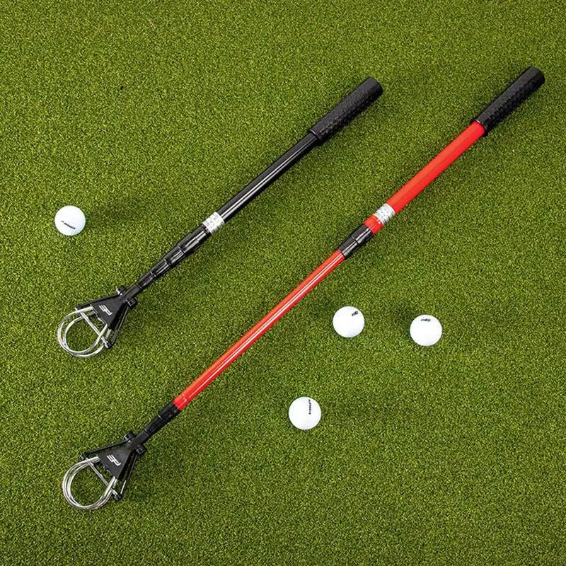 Golf Ball Retriever Telescopic Aluminum Golf Ball Picker Water Golf Ball Extendable Pick Up Retriever Grabber Claw Sucker Tool