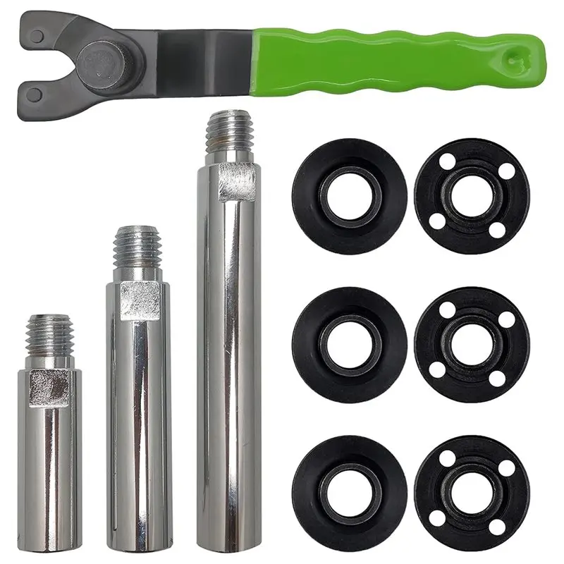 b23b-adjustable-spanner-wrench-flange-nut-kit-connecting-rod-5-8-11-extension-shaft-angle-grinder-car-polisher