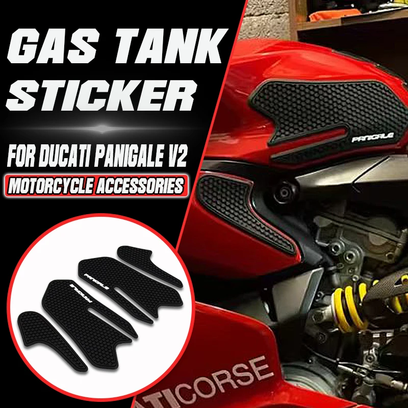 

New Motorcycle Tank Traction Pad Side Gas Knee Grip Protector Anti slip sticker For Ducati Panigale v2 PANIGALE V2 899 959 1199