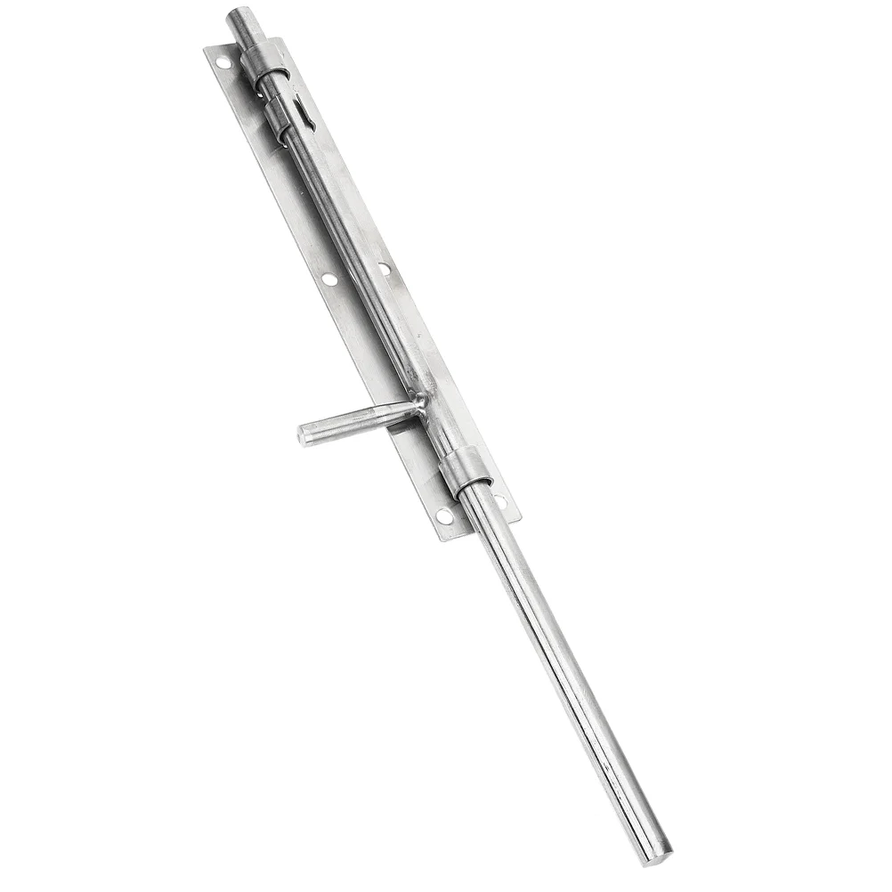 Chrome Thickened Stainless Steel Floor Latch Door Extended Wooden Welded Iron Surface Gate Lock Fence Drop Rod Bolt Shed