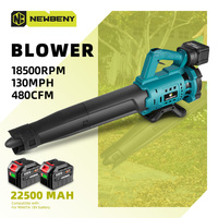 NEWBENY Cordless Electric Air Blower Speed Adjustable Efficient Leaf Snow Dust Cleaning Blower Tool For Makita 18V Battery